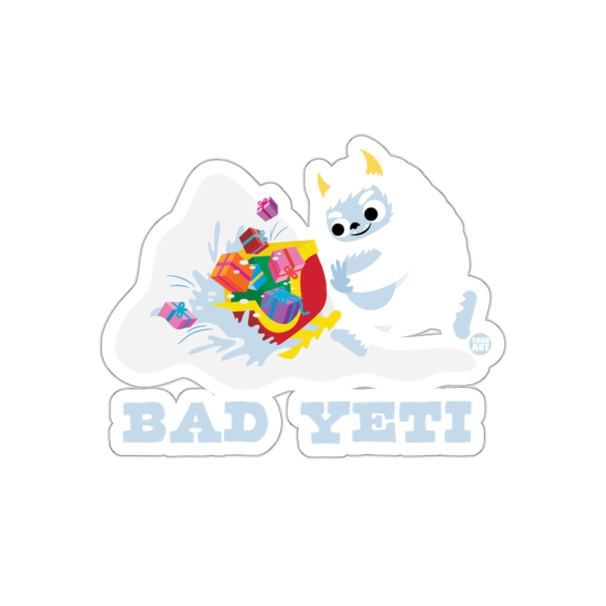 Bad Yeti Tumbling Gifts Art Print Sticker