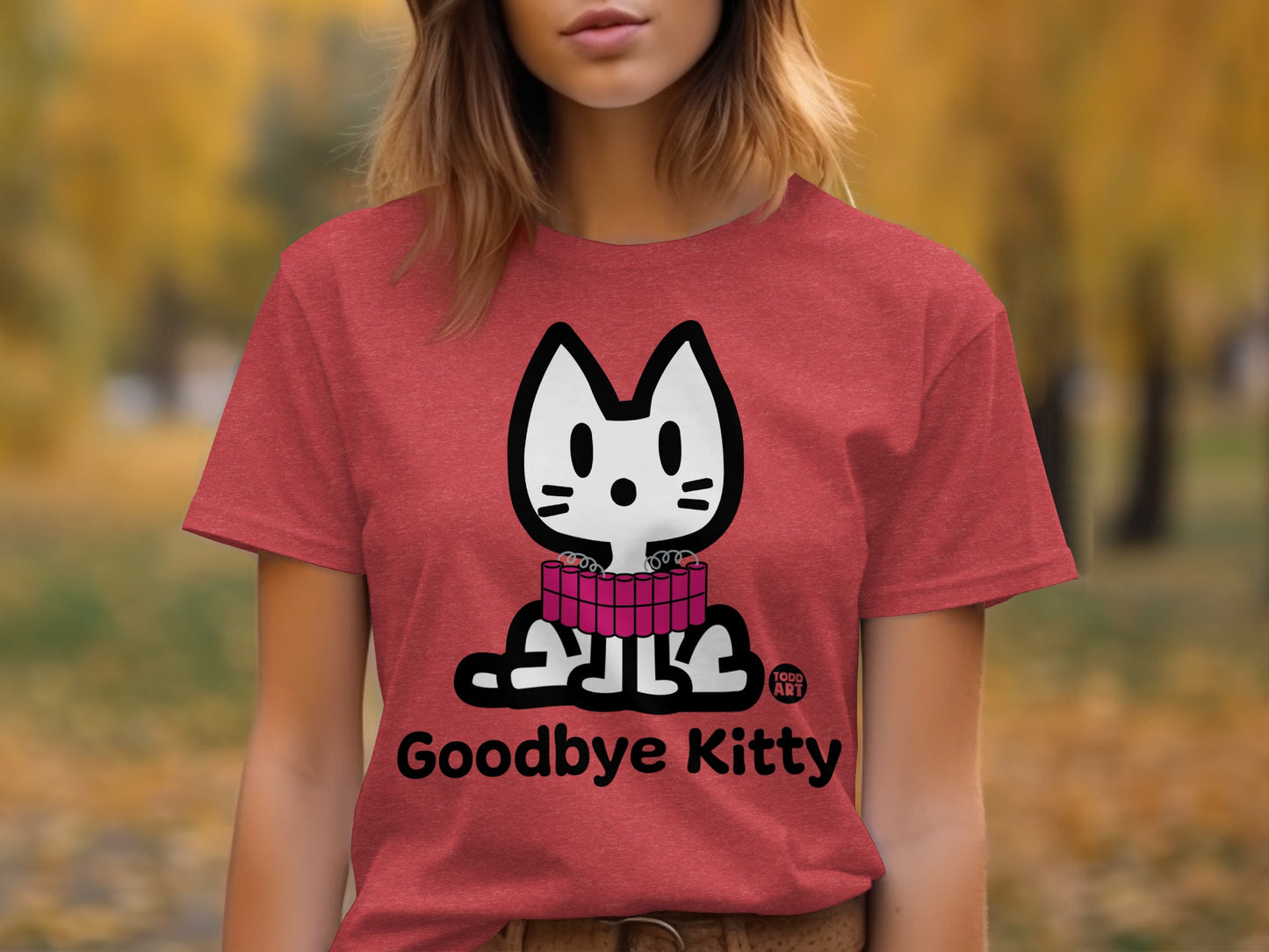 Goodbye Kitty Graphic T-Shirt for casual wear