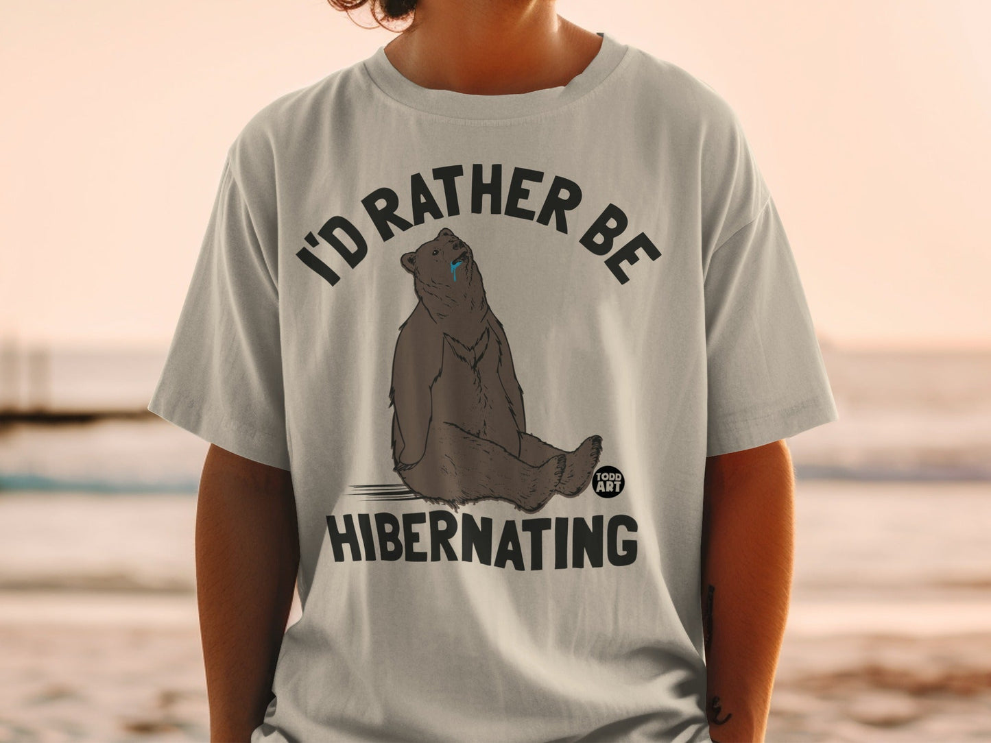 I'd Rather Be Hibernating Funny Bear Shirt