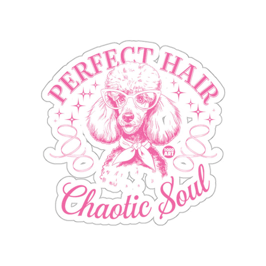 Perfect Hair Chaotic Soul Poodle Graphic Sticker