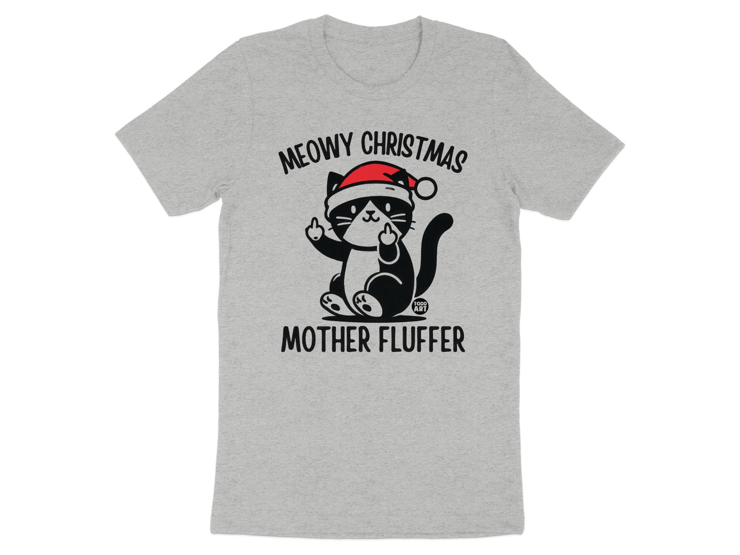 Meowy Christmas Mother Fluffer Cat Christmas shirt