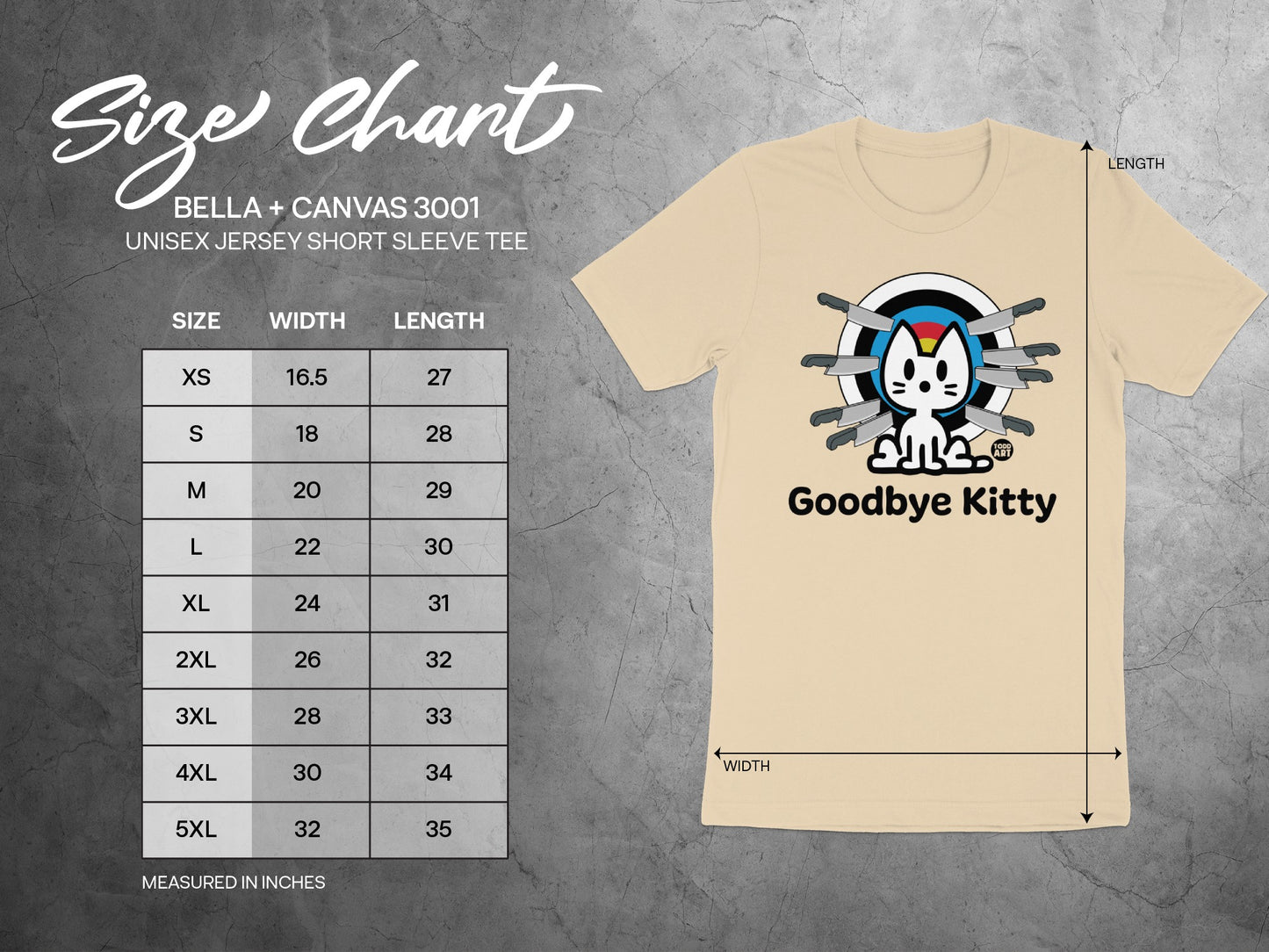 Funny Goodbye Kitty Graphic Tee Shirt