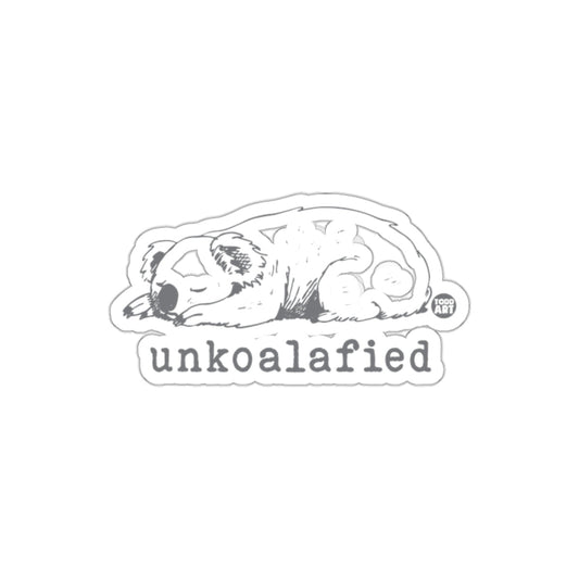 Cute Sleeping Koala unkoalafied Sticker
