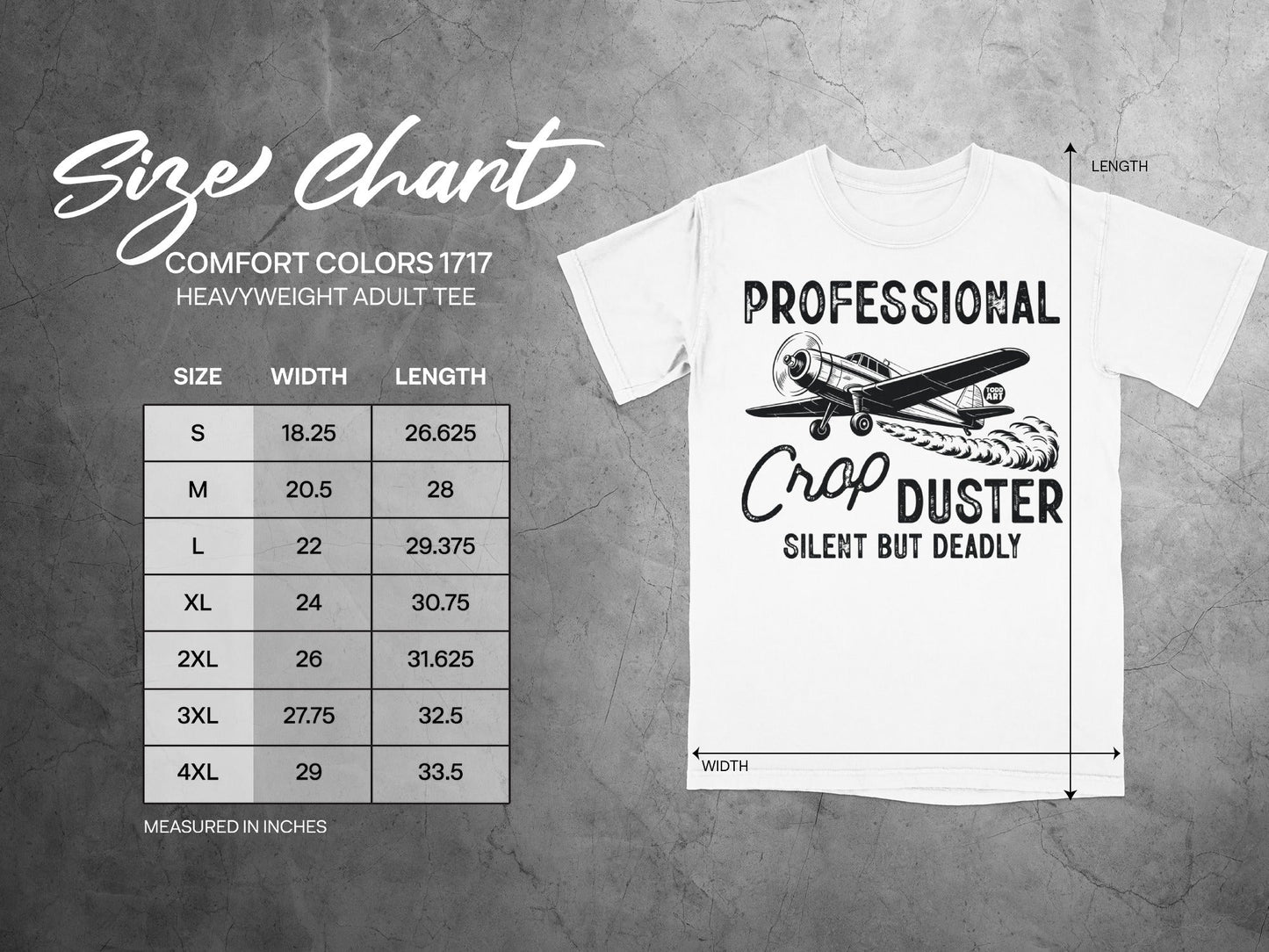 Professional Crop Duster Silent But Deadly T-shirt