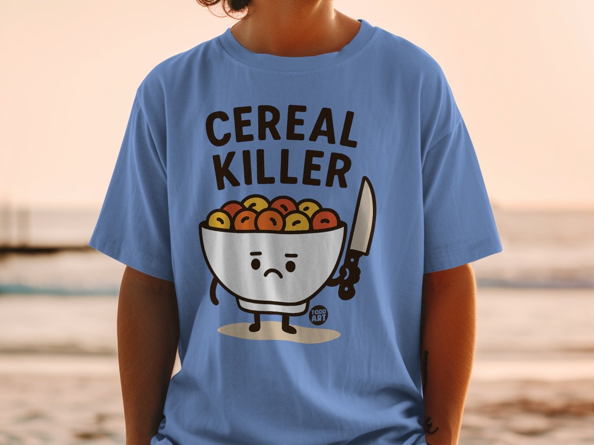 Funny Cereal Killer Graphic Tee for Breakfast Lovers