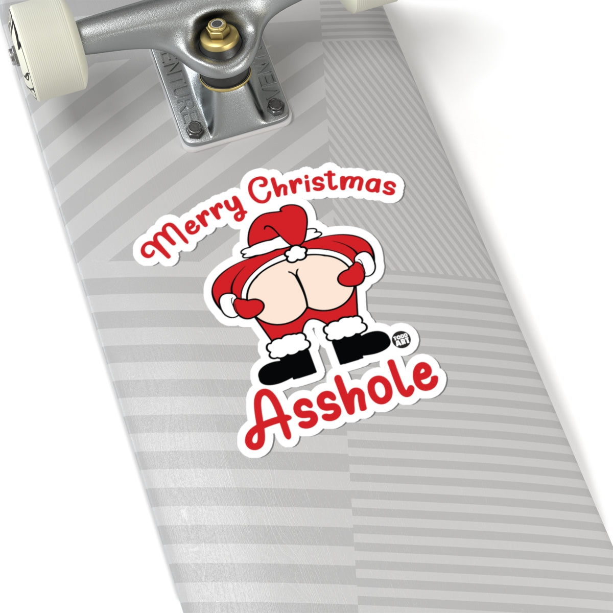 Festive Cheeky GreetingsTodd Art Sticker