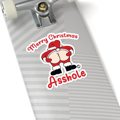 Festive Cheeky GreetingsTodd Art Sticker