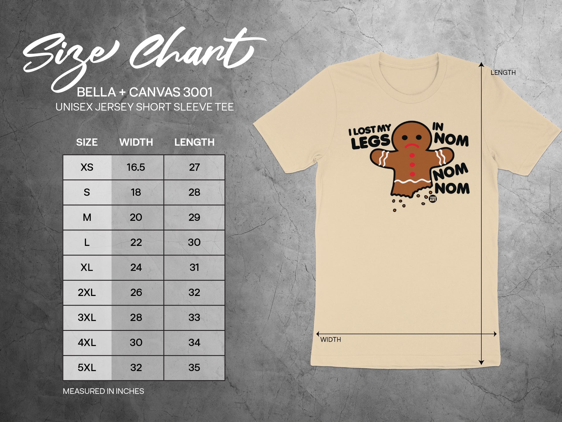 I Lost My Legs In Nom Nom Nom Gingerbread T-Shirt