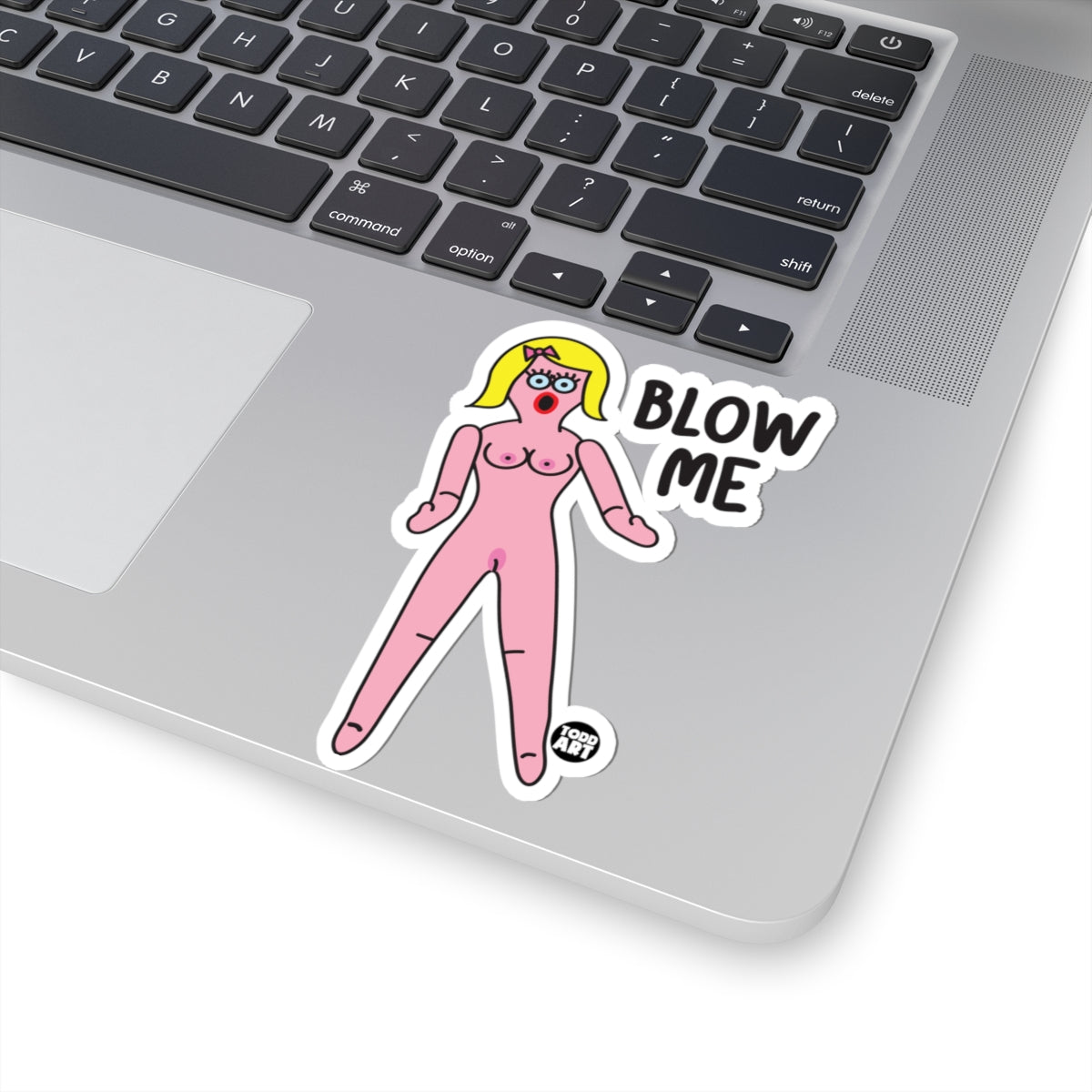 Pink WhispersTodd Art Sticker