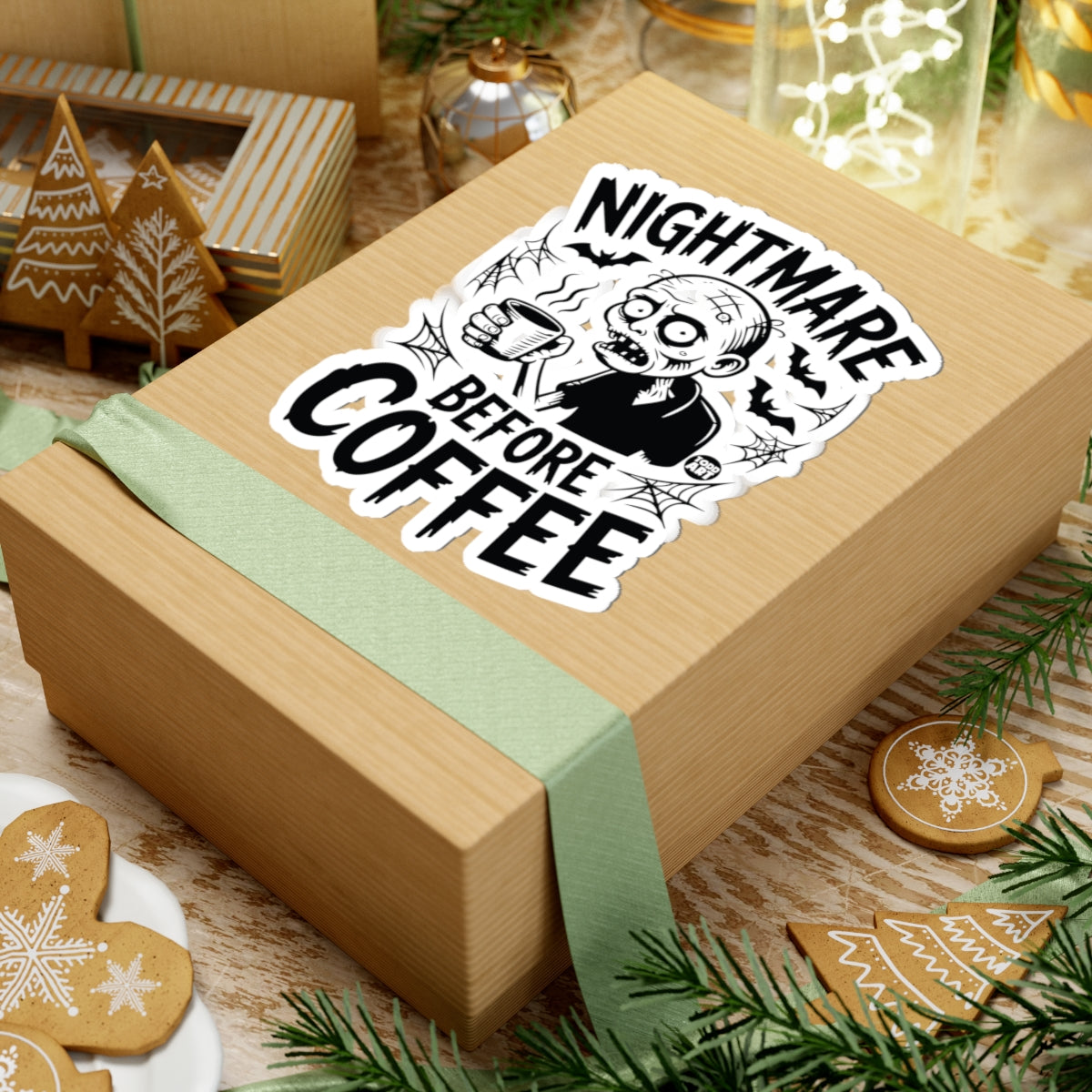 Coffee ZombieTodd Art Sticker
