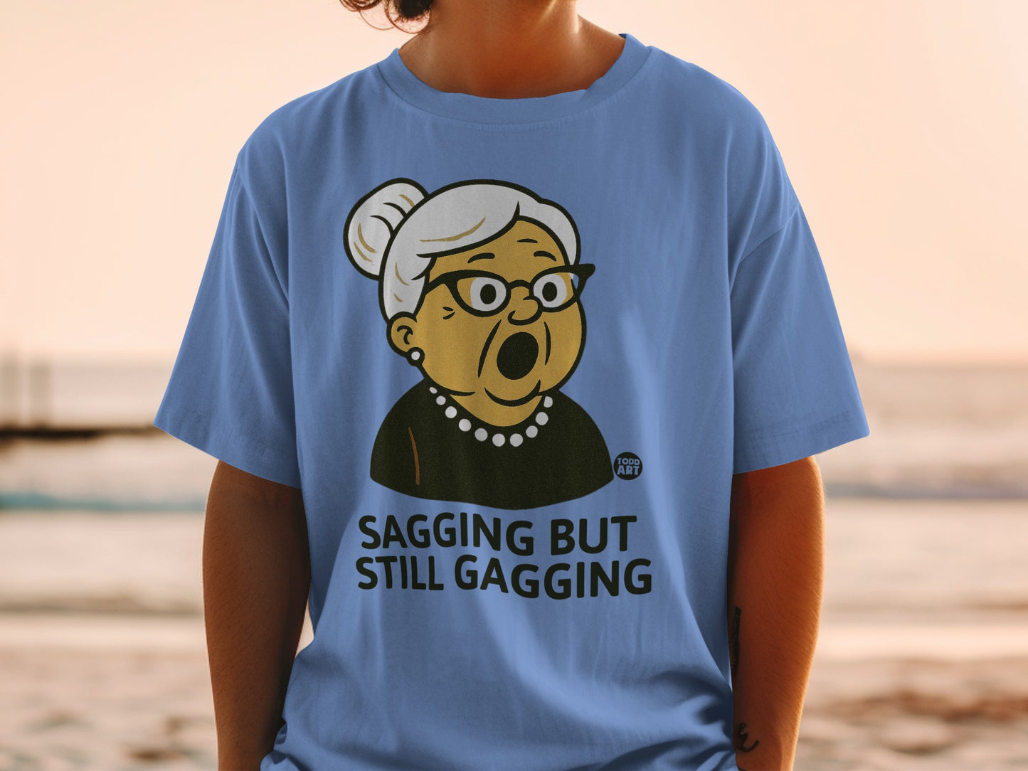 Cartoon Grandma Sagging BUT Still Gagging product type