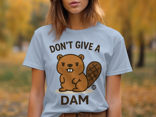 Don't Give a Dam Beaver Graphic Tee Shirt