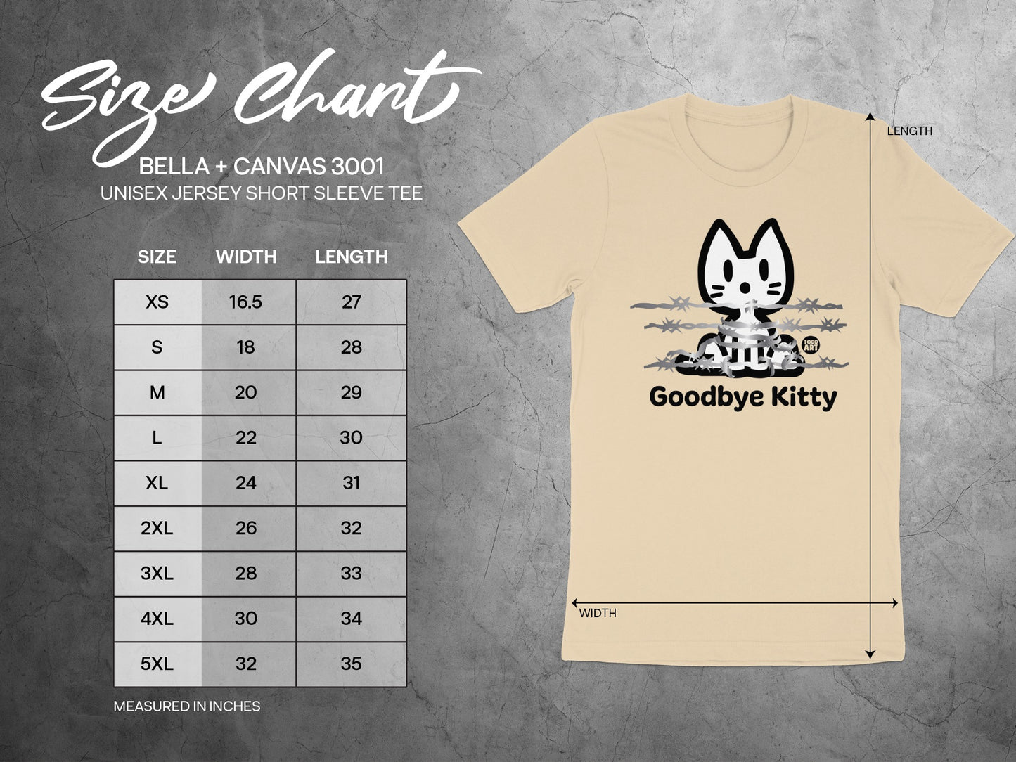 Goodbye Kitty Unisex Jersey Short Sleeve Tee