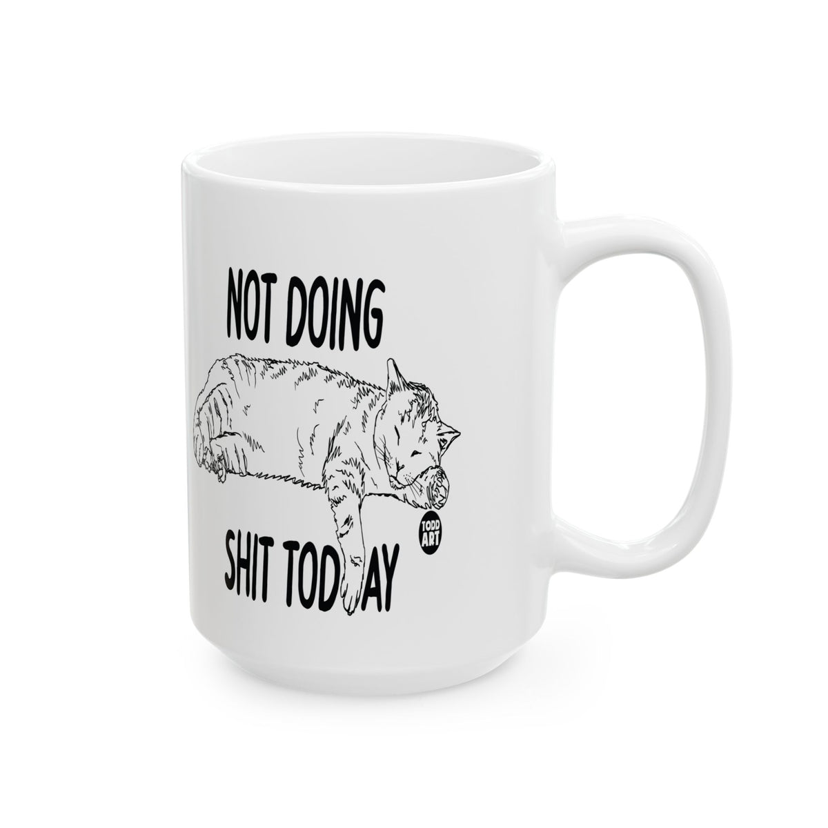 Resting Cat Todd Art Mug
