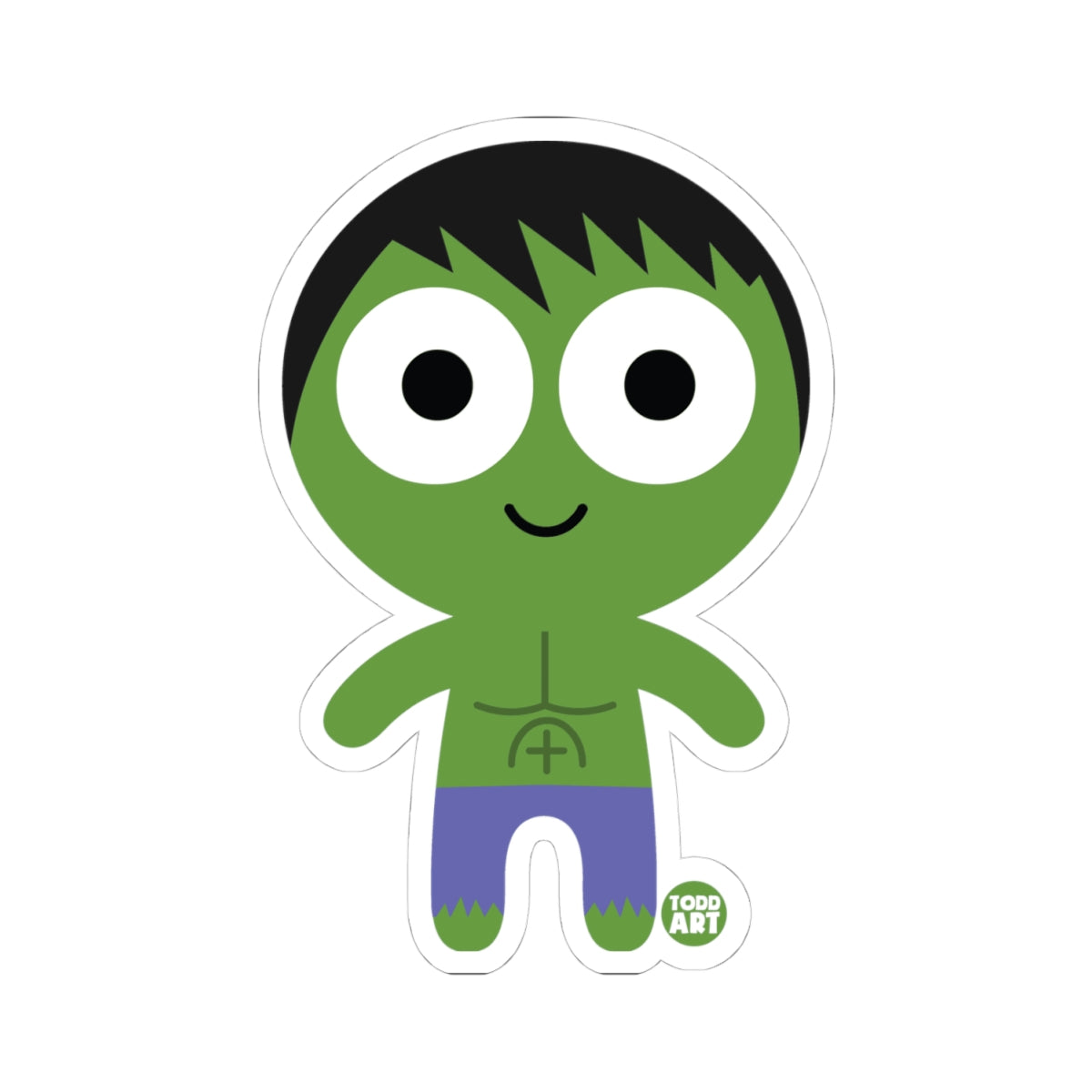 The Hulk Todd Art Sticker