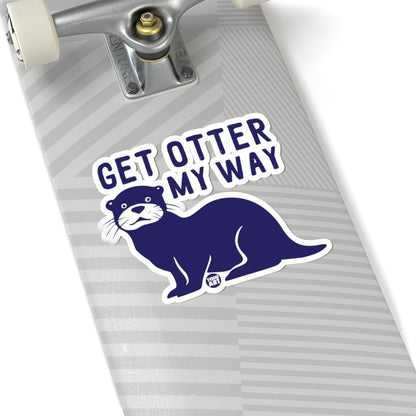 Otter AttitudeTodd Art Sticker