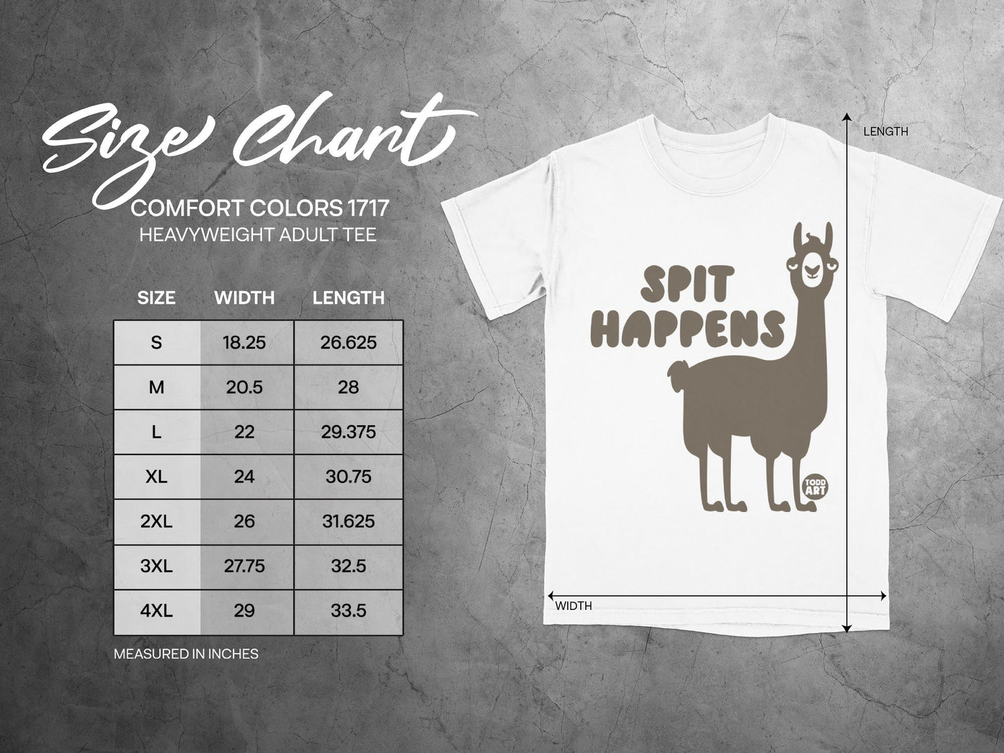 Spit Happens Comfort Colors 1717 Heavyweight Adult Tee