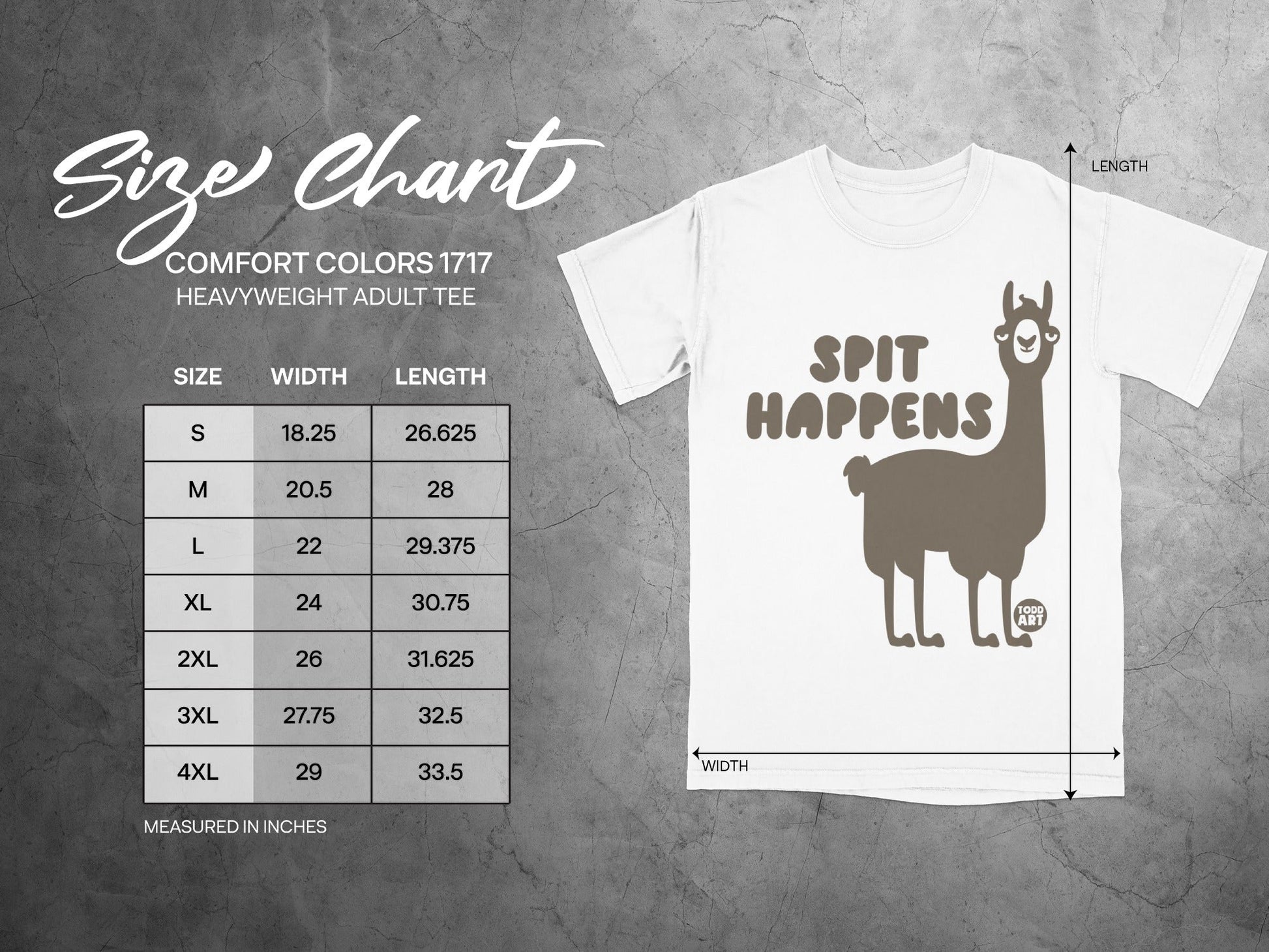 Spit Happens Comfort Colors 1717 Heavyweight Adult Tee