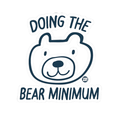Bear MinimumTodd Art Sticker