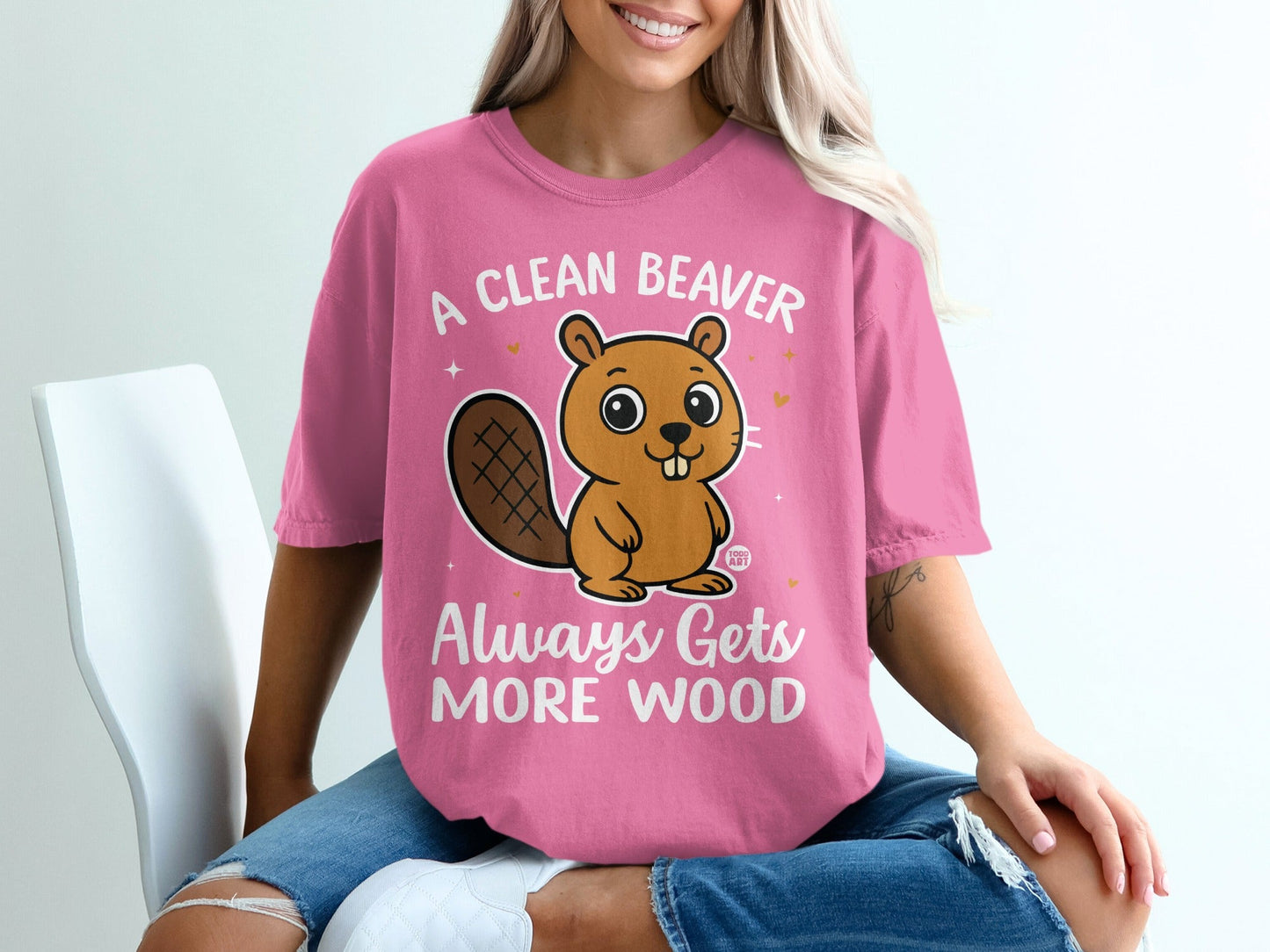 A Clean Beaver Always Gets More Wood Graphic Shirt