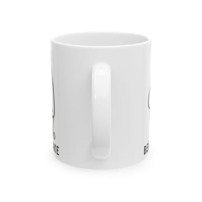 Sleepy Bear Holding Mug Todd Art Mug