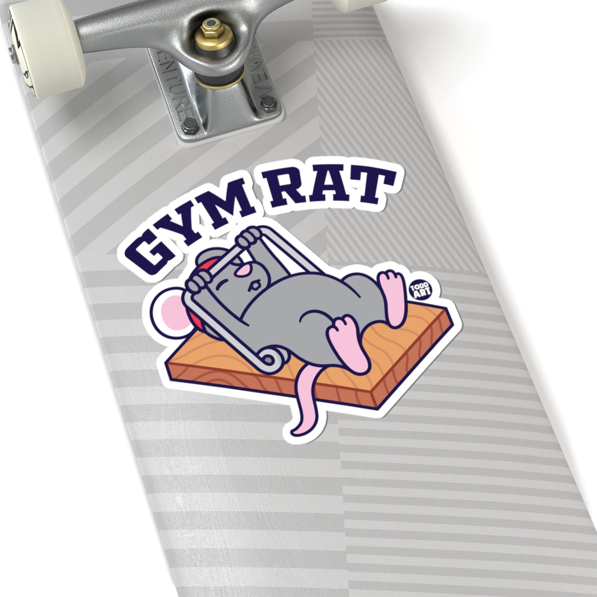 Workout MouseTodd Art Sticker
