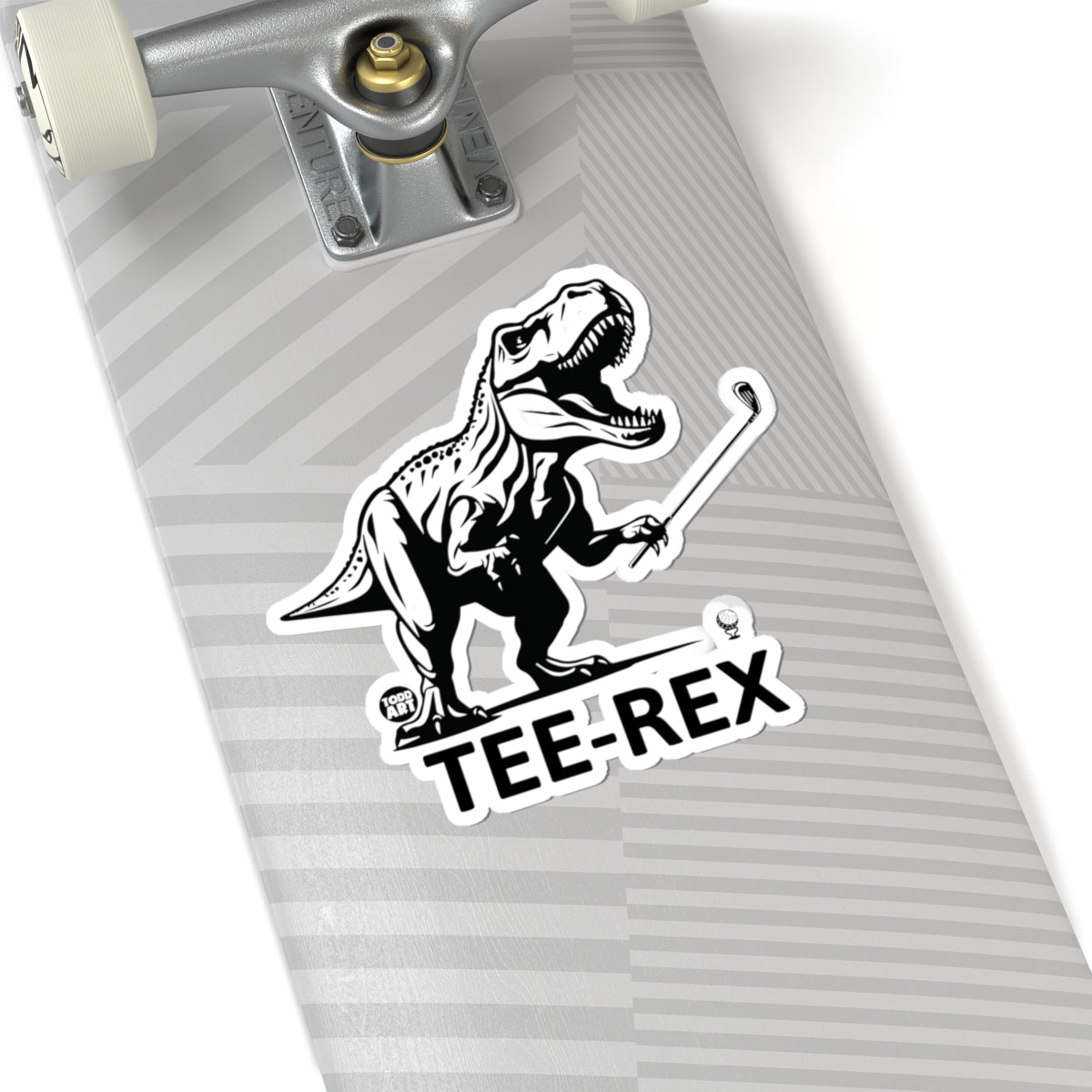 Tee-Rex GolfingTodd Art Sticker