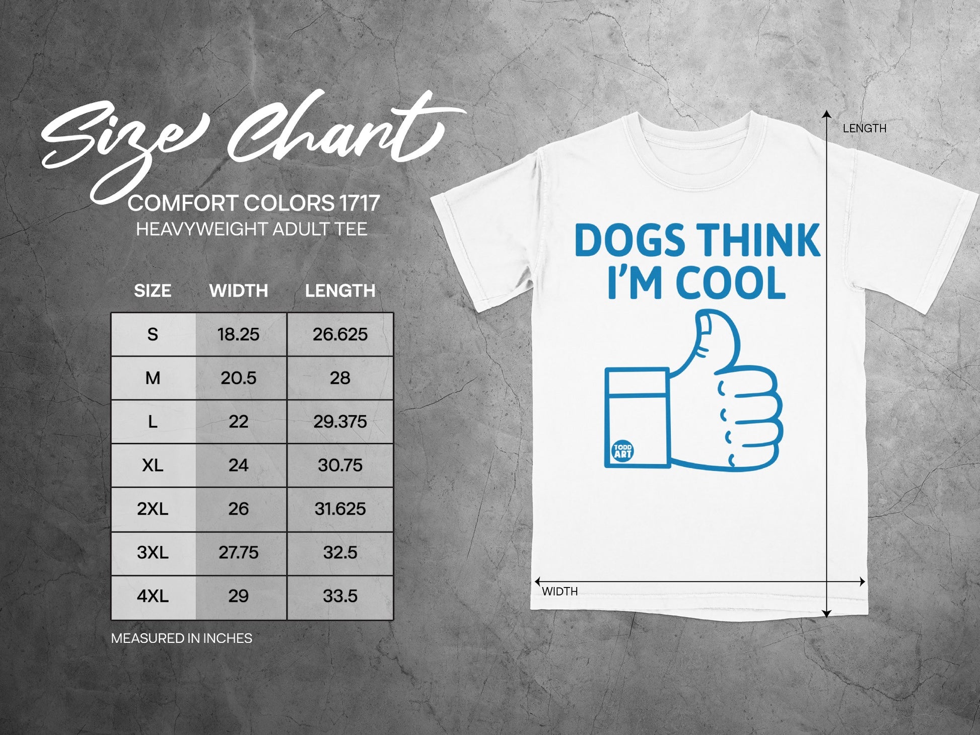 Dogs Think I'm Cool Graphic Adult Tee