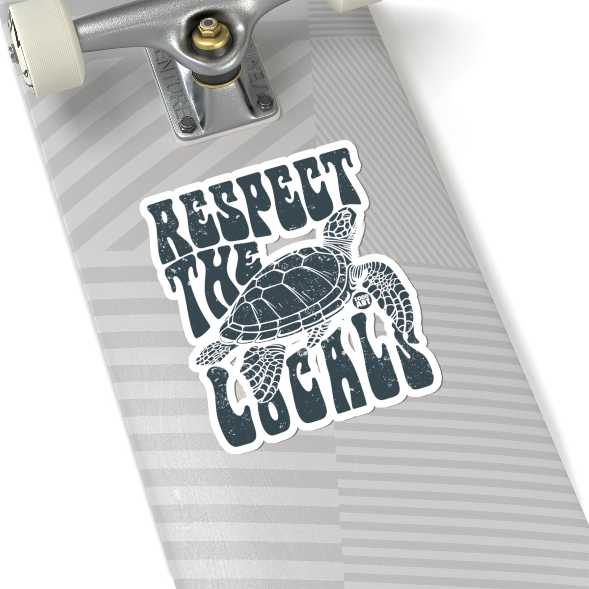 Respect The TurtleTodd Art Sticker