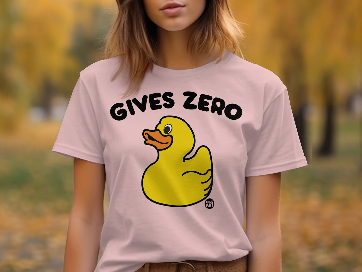Gives Zero Rubber Duck Graphic Tee