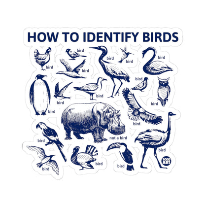 Bird Identification GuideTodd Art Sticker