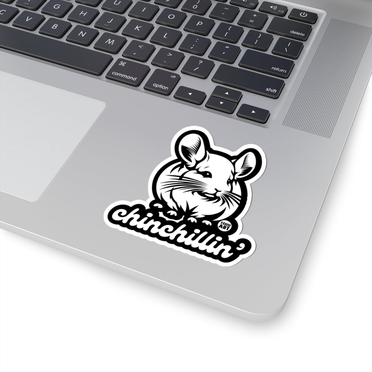 Chinchillin Todd Art Sticker