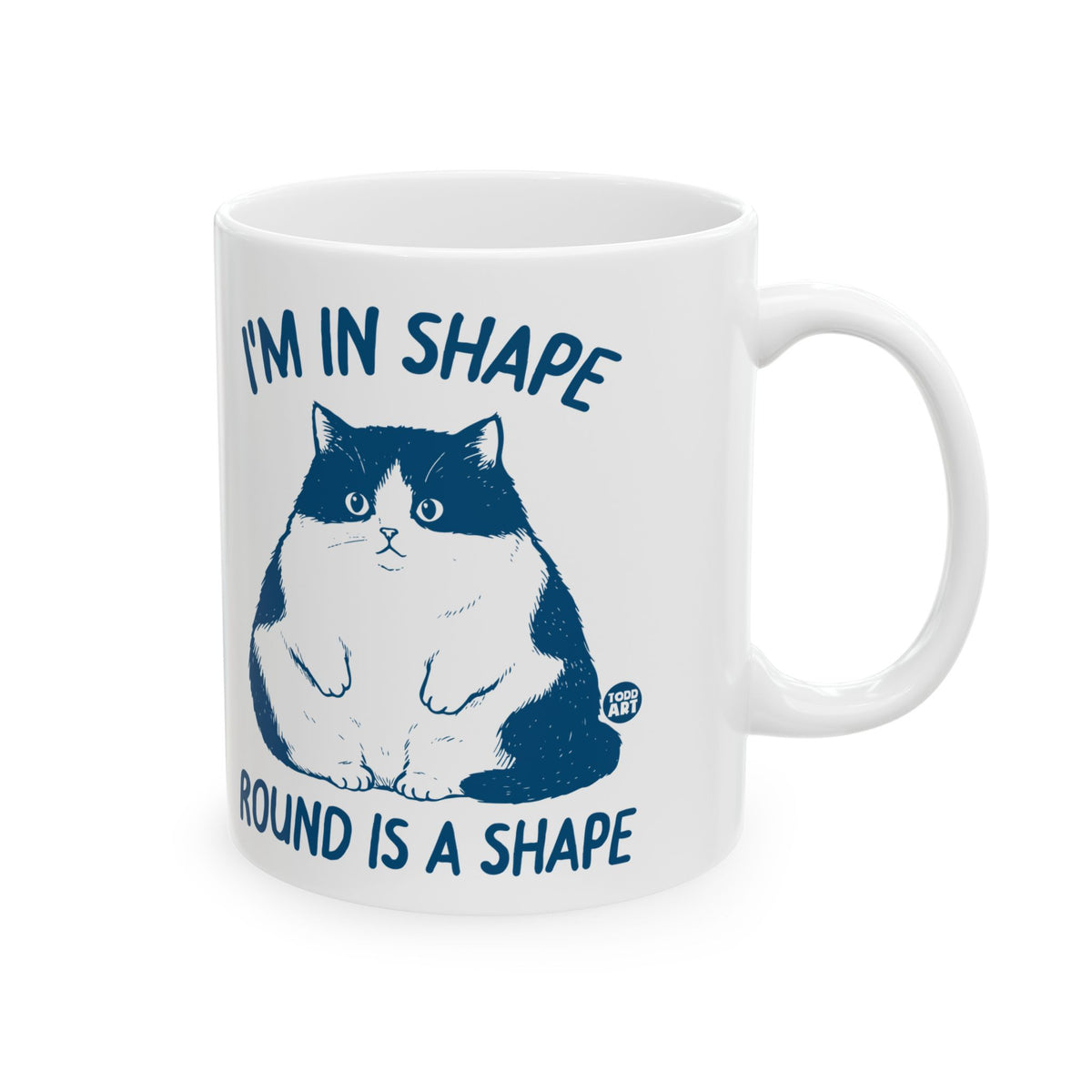 Fitness Cat Todd Art Mug