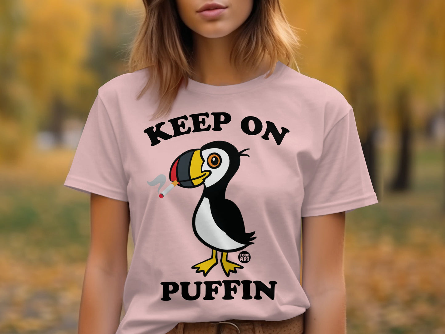 Keep On Puffin Puffin Graphic T-Shirt for Nature Lovers