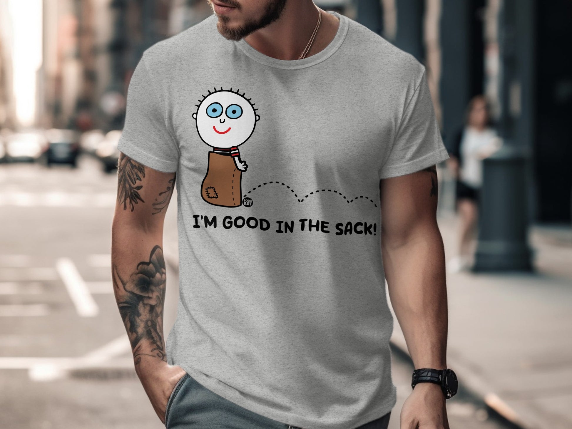 I'm Good In The Sack Funny Graphic T-Shirt