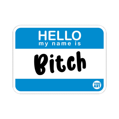 my name is Pitch Todd Art Sticker
