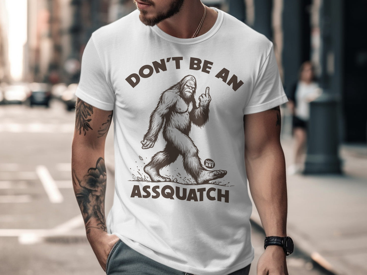 Don't Be An Assquatch Funny Bigfoot Graphic Shirt