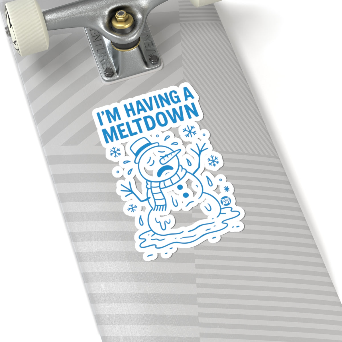 Snowman CrisisTodd Art Sticker