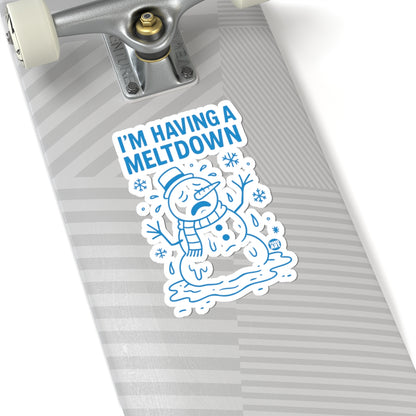Snowman CrisisTodd Art Sticker