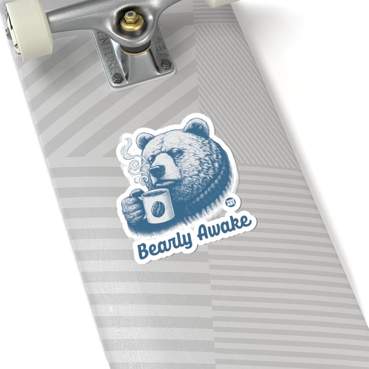 Bearly Awake Todd Art Sticker