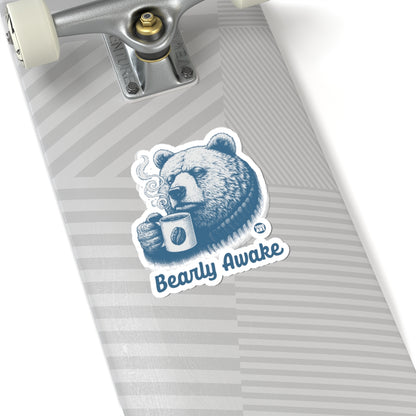 Bearly Awake Todd Art Sticker