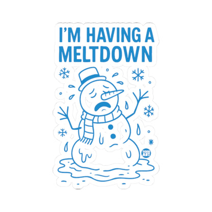 Snowman CrisisTodd Art Sticker