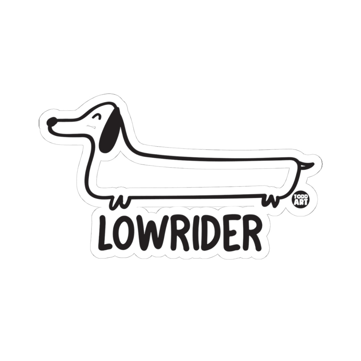Lowrider Todd Art Sticker