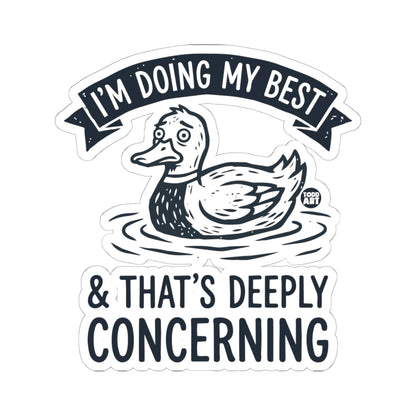 Anxious DuckTodd Art Sticker