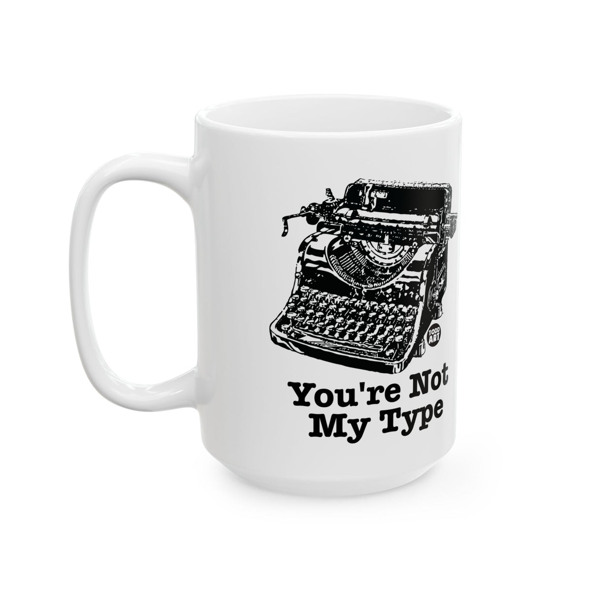 Typewriter Blues Todd Art Mug