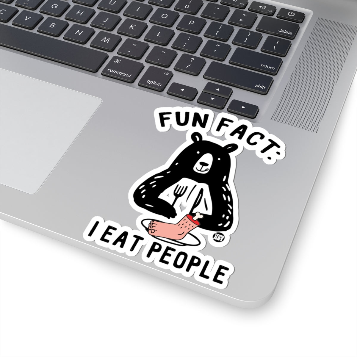 Cannibal BearTodd Art Sticker