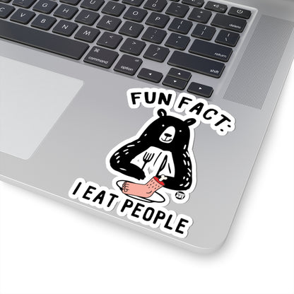 Cannibal BearTodd Art Sticker