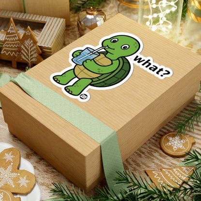 Turtle Drinking WaterTodd Art Sticker