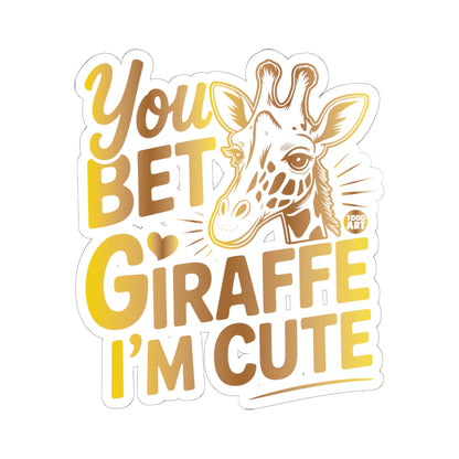 Adorable GiraffeTodd Art Sticker