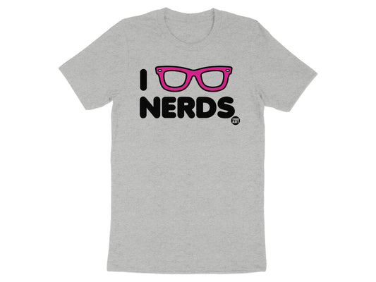 I Love Nerds Glasses Printed T-shirt product type